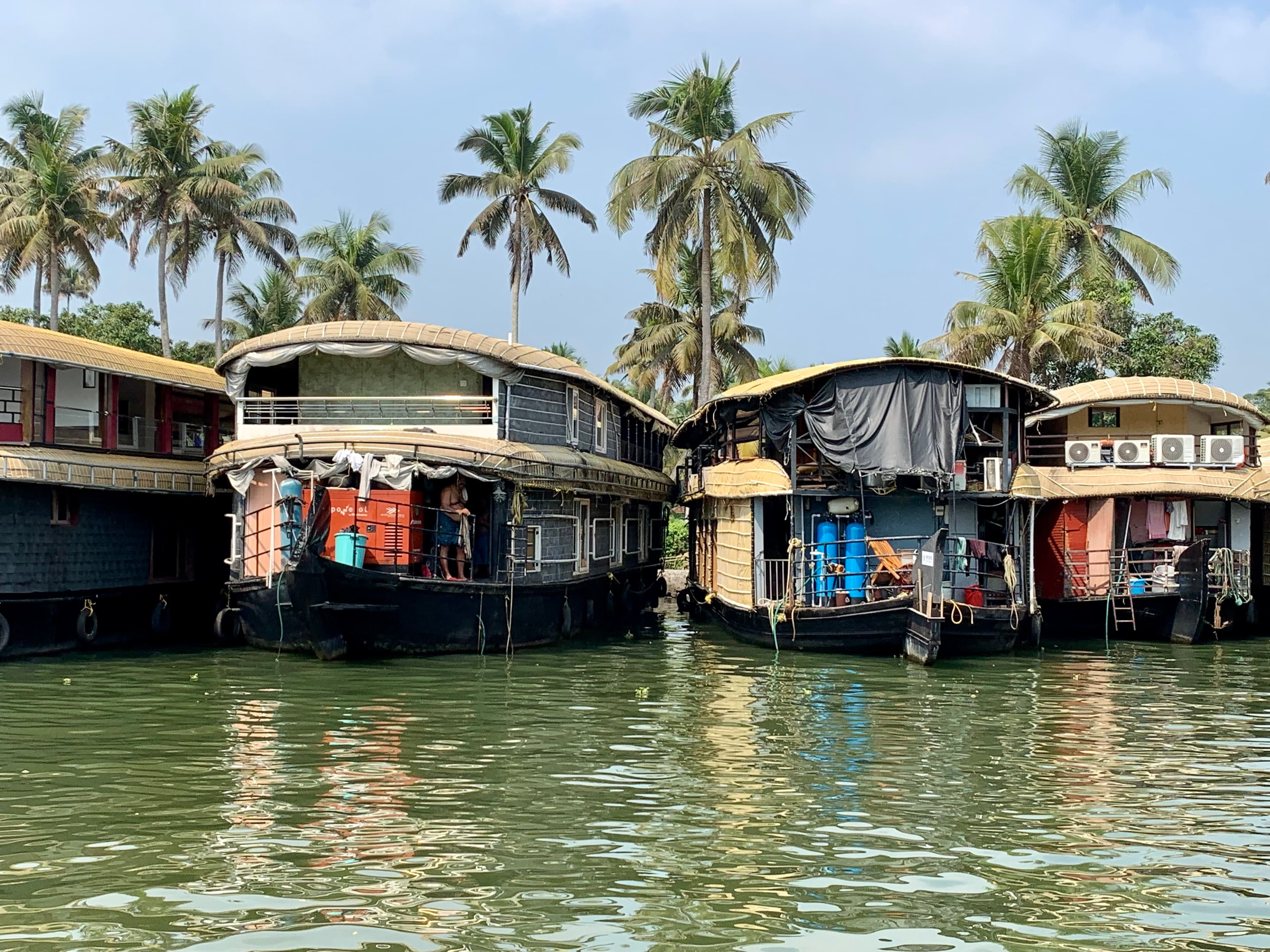 Houseboat on the Alleppey backwaters, Kerala